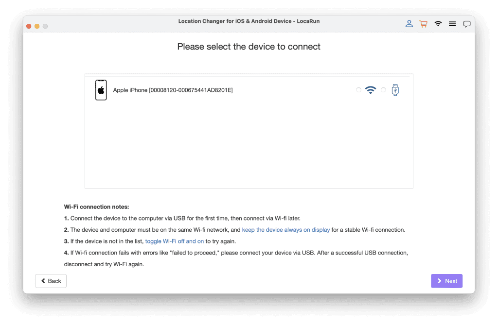Connect your iOS or Android device to your computer
