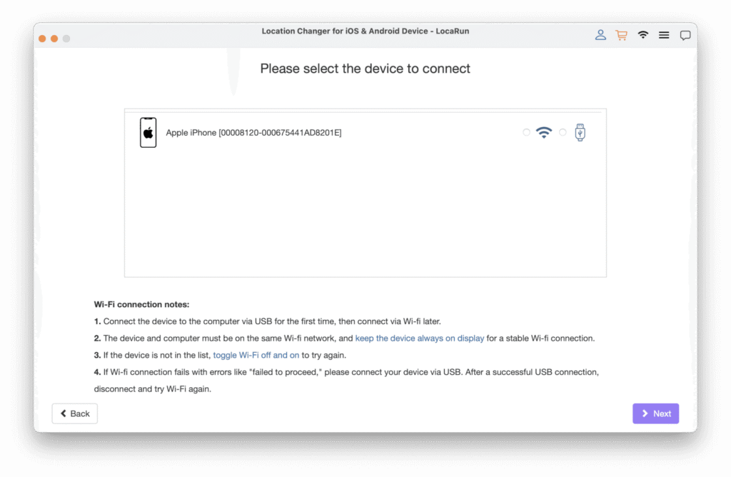 Connect your iOS or Android device to your computer