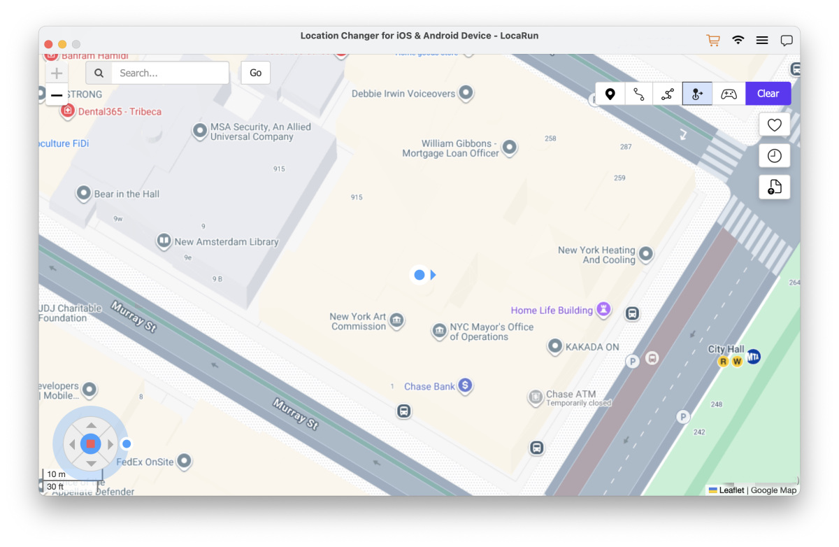 LocaRunジョイスティックモード使用Mac
