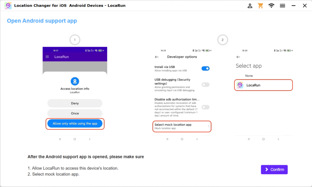 select mock location app