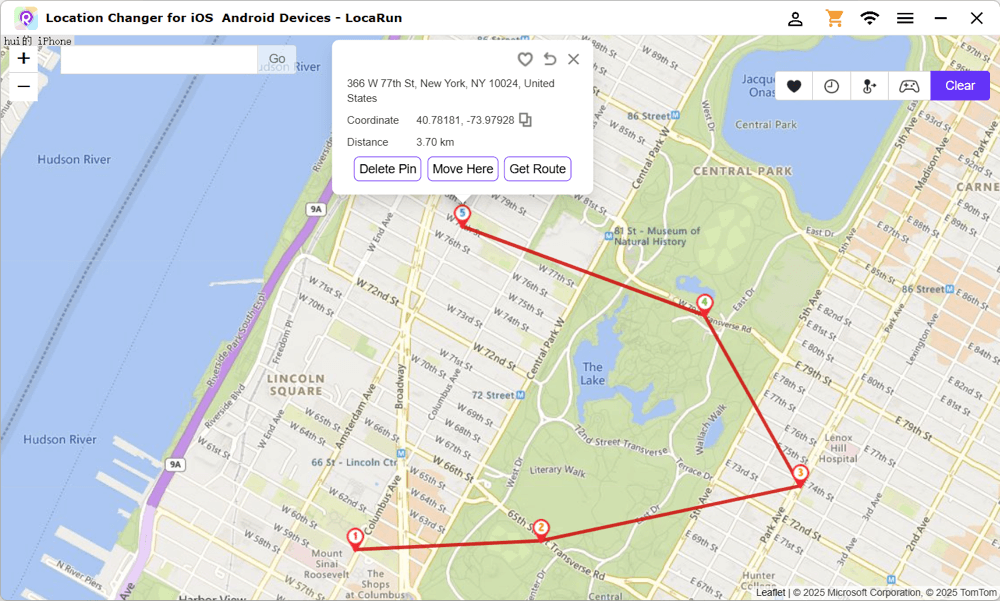 select multiple locations