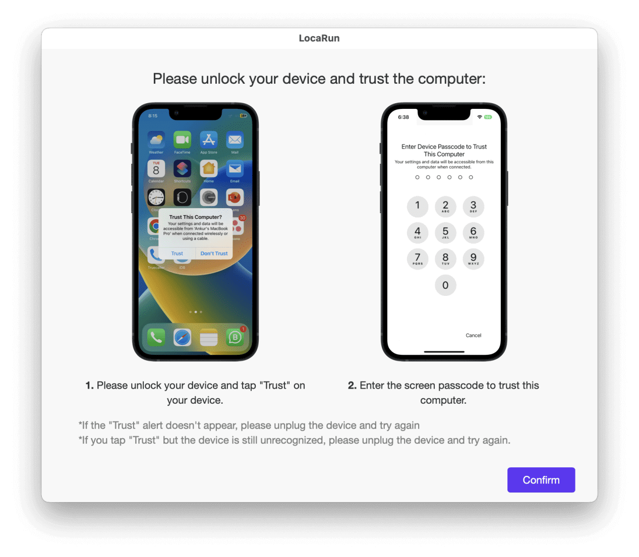 unlock your device