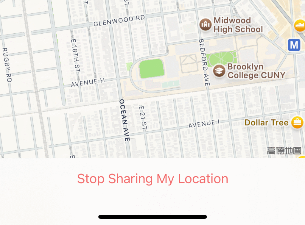 iMessage stop sharing location