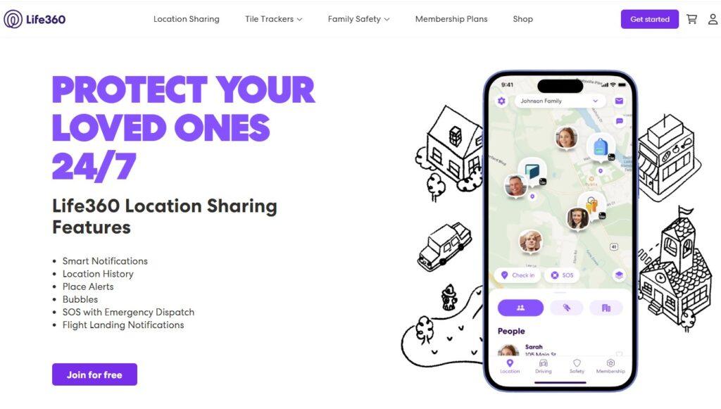 life360 location sharing