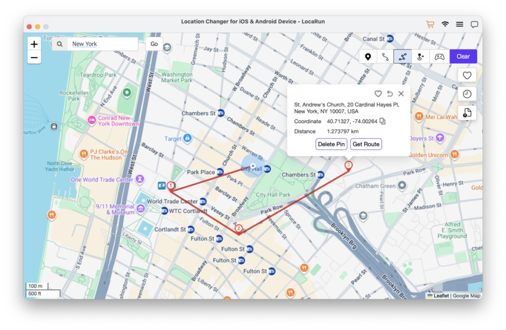 LocaRun multi-spot mode mac