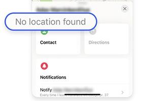 no-location-found iPhone no location found