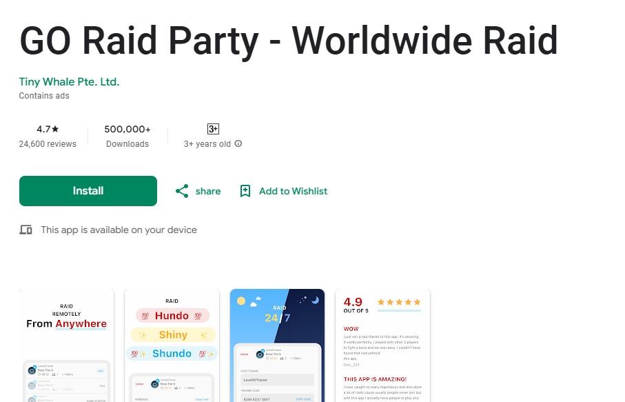 GO Raid Party