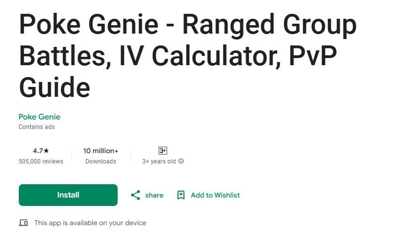 Poke Genie App