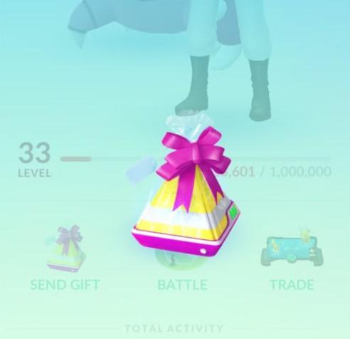 Receiving Gifts from Friends to get evolution items
