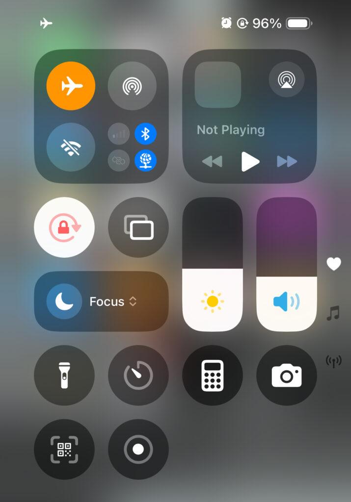 iPhone airplane mode iPhone airplane mode