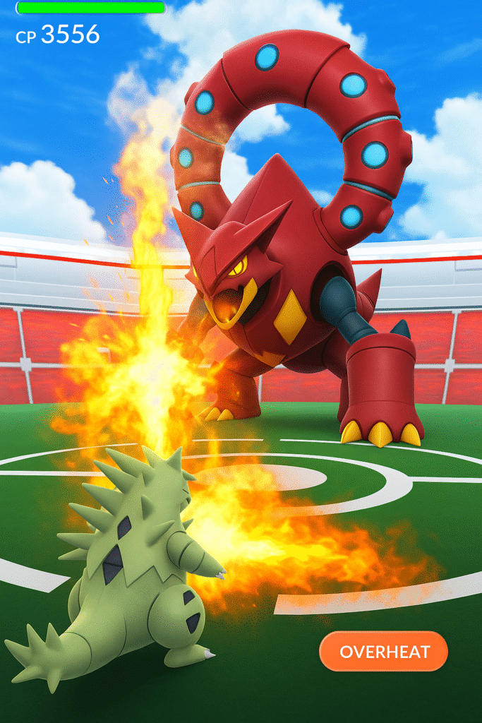 Volcanion in Battle