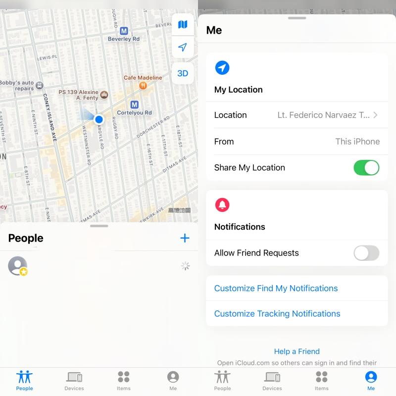 Find My app share my location Find My app share my location