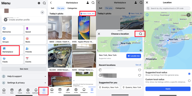 How to Change Location on Facebook Marketplace