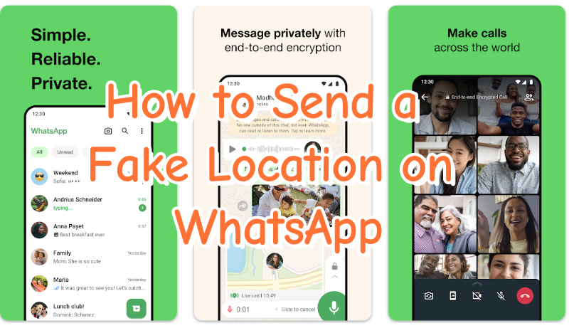 how to send a fake location on WhatsApp