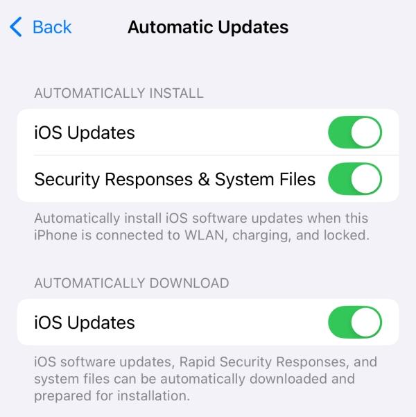 iOS updates iOS updates