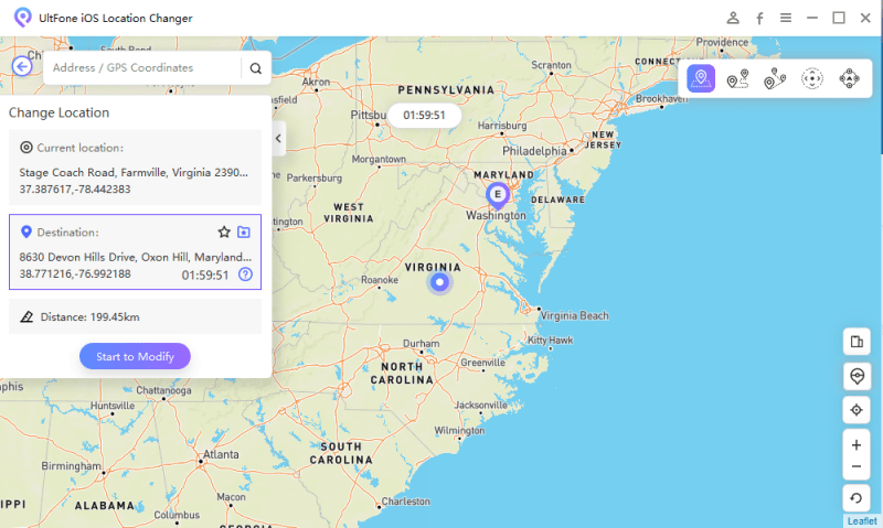 UltFone change iOS Location UltFone change iOS Location