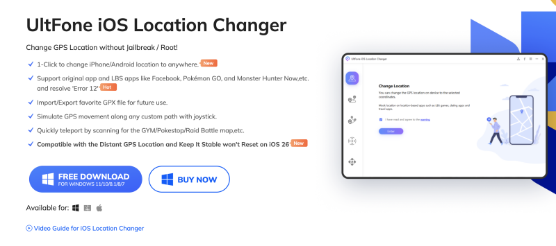 UltFone iOS Location Changer