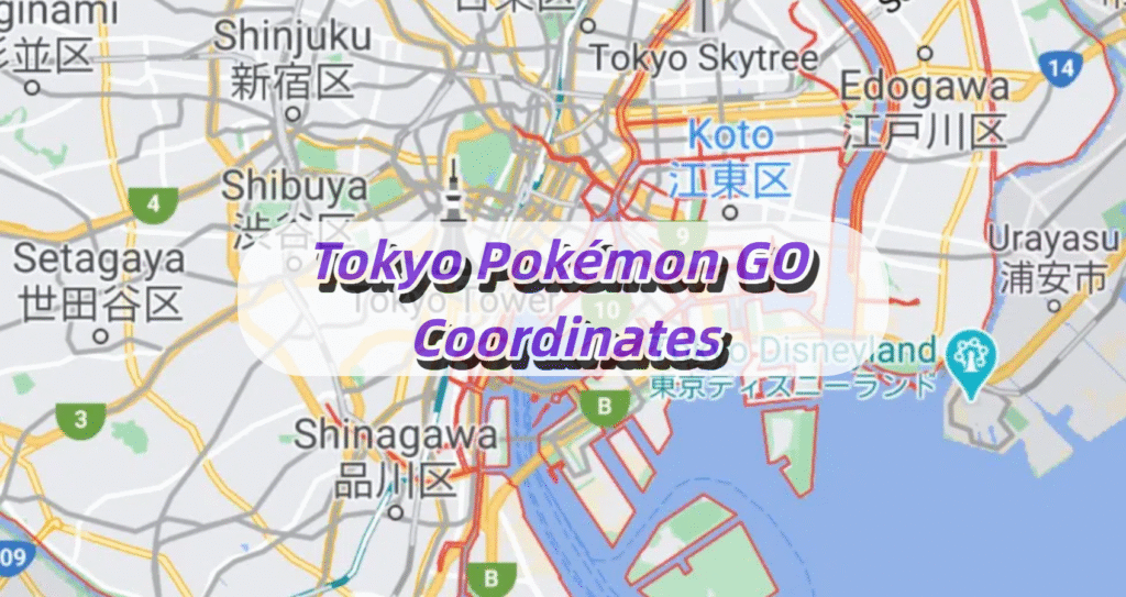 Tokyo Pokémon GO Coordinates