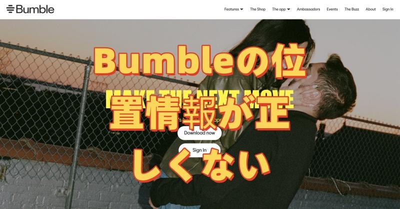 Bumbleの現在地が正しくない